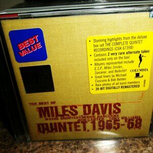 The Miles Davis Quintet The Best Of. 1965-1968 Sealed Cd - jazz trumpet circle